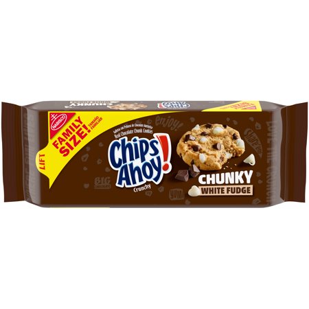Chips Ahoy Chunky White Fudge Cookies Family Size 