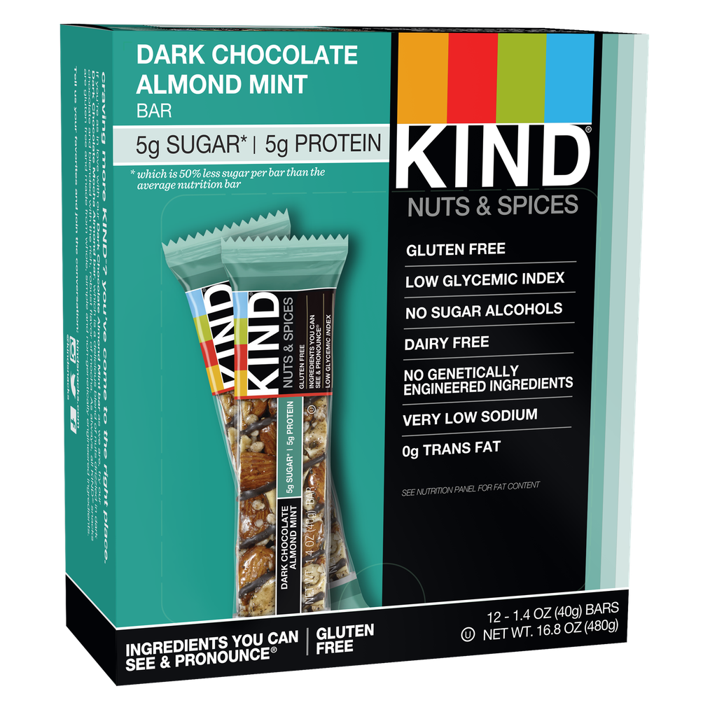 Kind Dark Chocolate Almond Mint 12ct