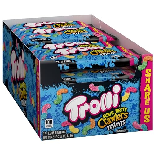 Trolli Sour Brite Crawlers Mini (Pack of 18)