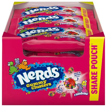 Nerds Rainbow Peg Bag 5oz 12ct