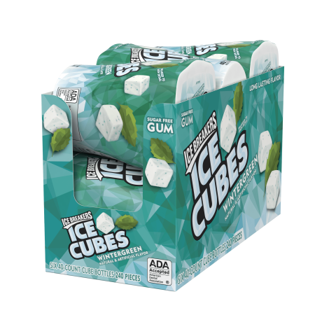 Ice Breakers Cubes Wintergreen 6 Bottles
