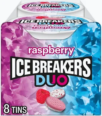 Ice Breakers Duo Raspberry 8 Count