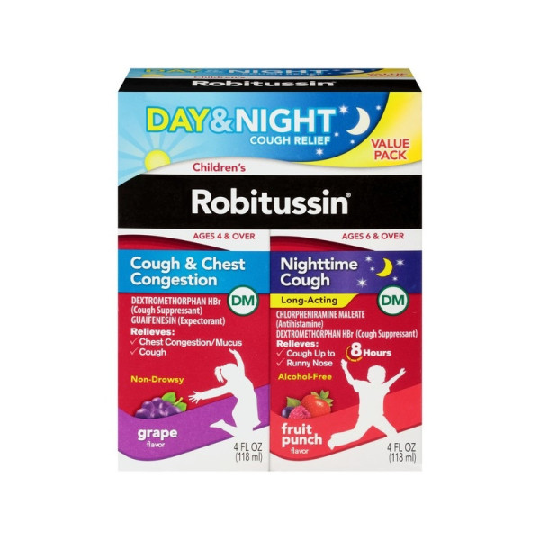 Children's Robitussin Day/Night 2PK DM 4 Fl Oz