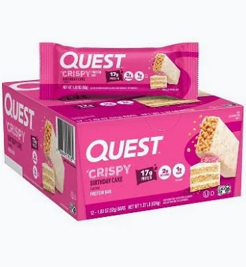 Quest Crispy Birthday Cake 12CT