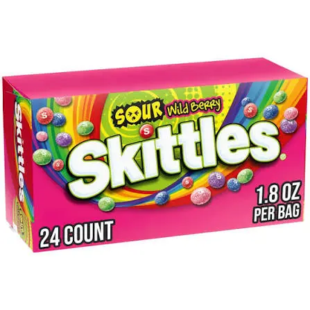 Skittles Sour Wild Berry Share Size 24ct