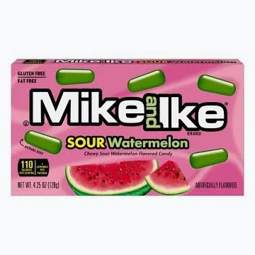 Mike & Ike Sour Watermelon Theater 12Ct