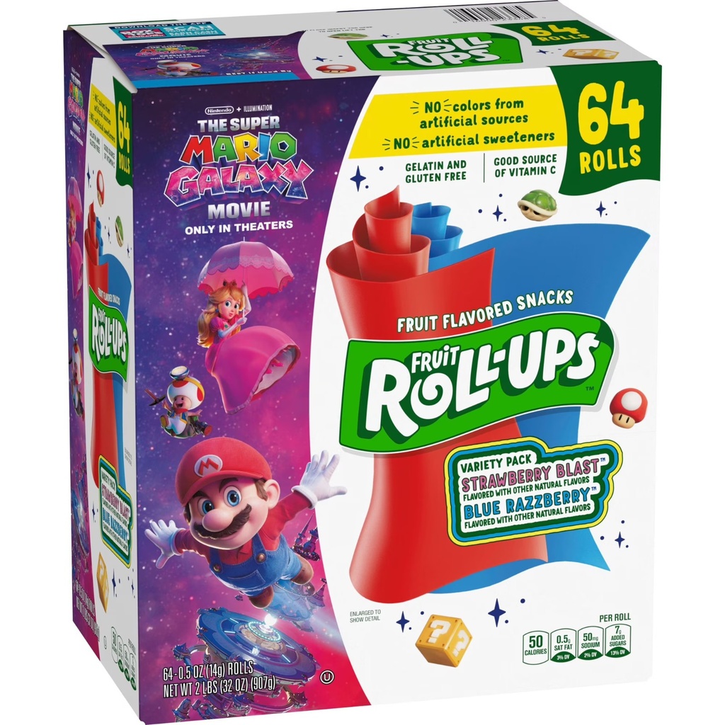 Fruit Roll-Ups Fruit Variety 64 Pk