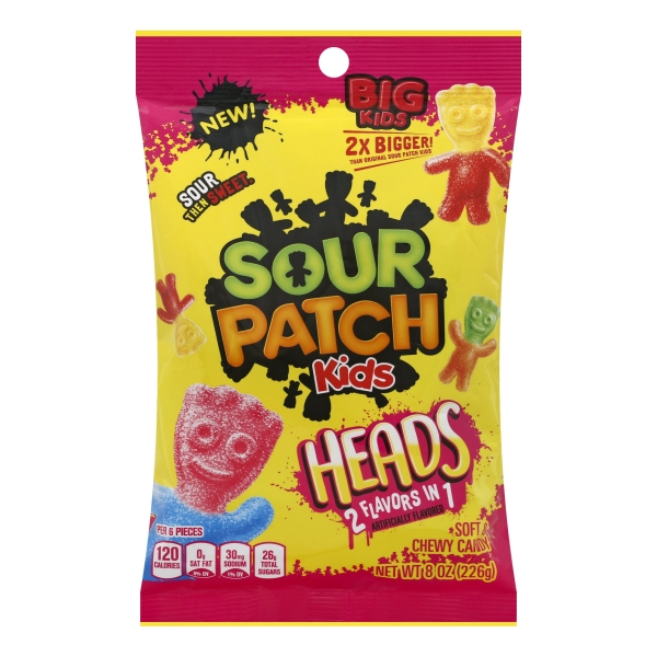 Sour Patch Big Kids Head 8OZ 12CT