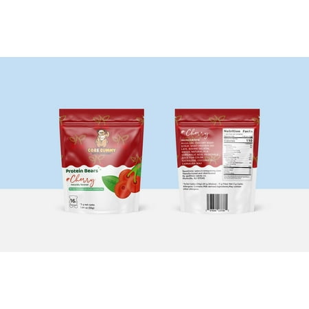 Protein Gummy Bears Cherry 6CT 2.21OZ