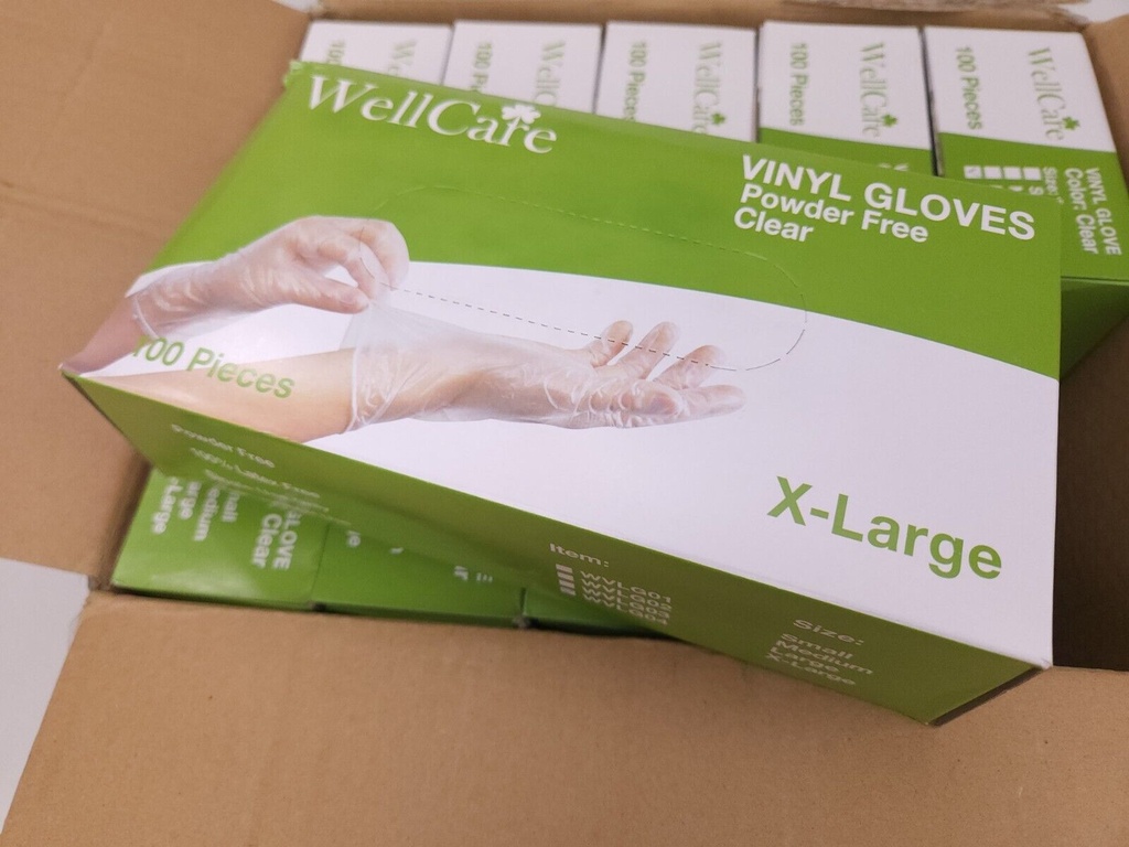 Vinyl XLarge Gloves 100CT