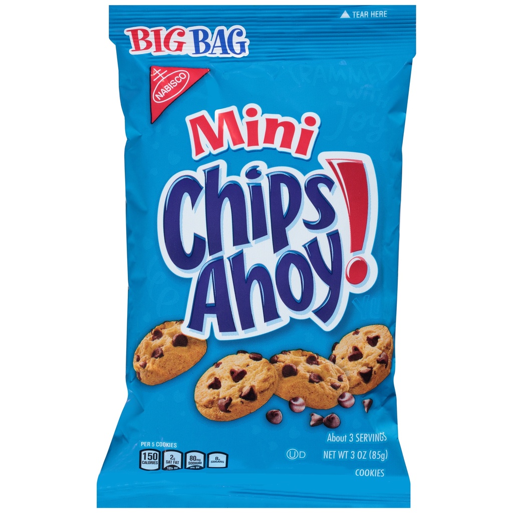 Chips Ahoy Mini Big Bag 3 Oz 12ct