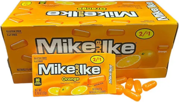 Mike and Ike Orange 2/1$