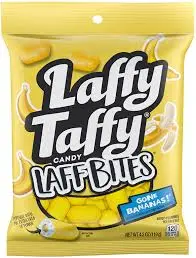 Laffy Taffy Bites Banana Peg Bag 12CT