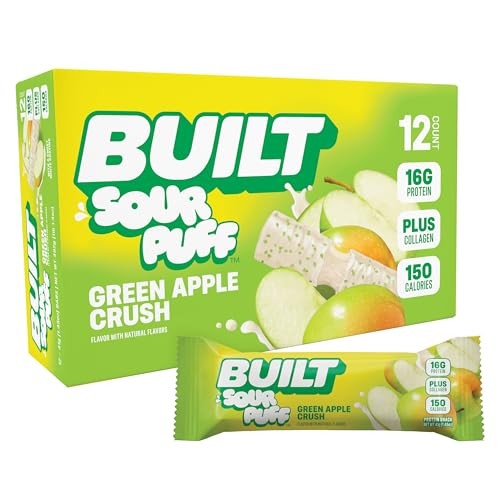 Built Bar Sour Green Apple 12 Pack
