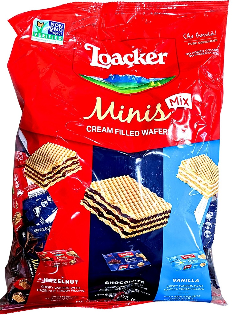 Loacker Minis Wafer Cookies Variety 80+CT