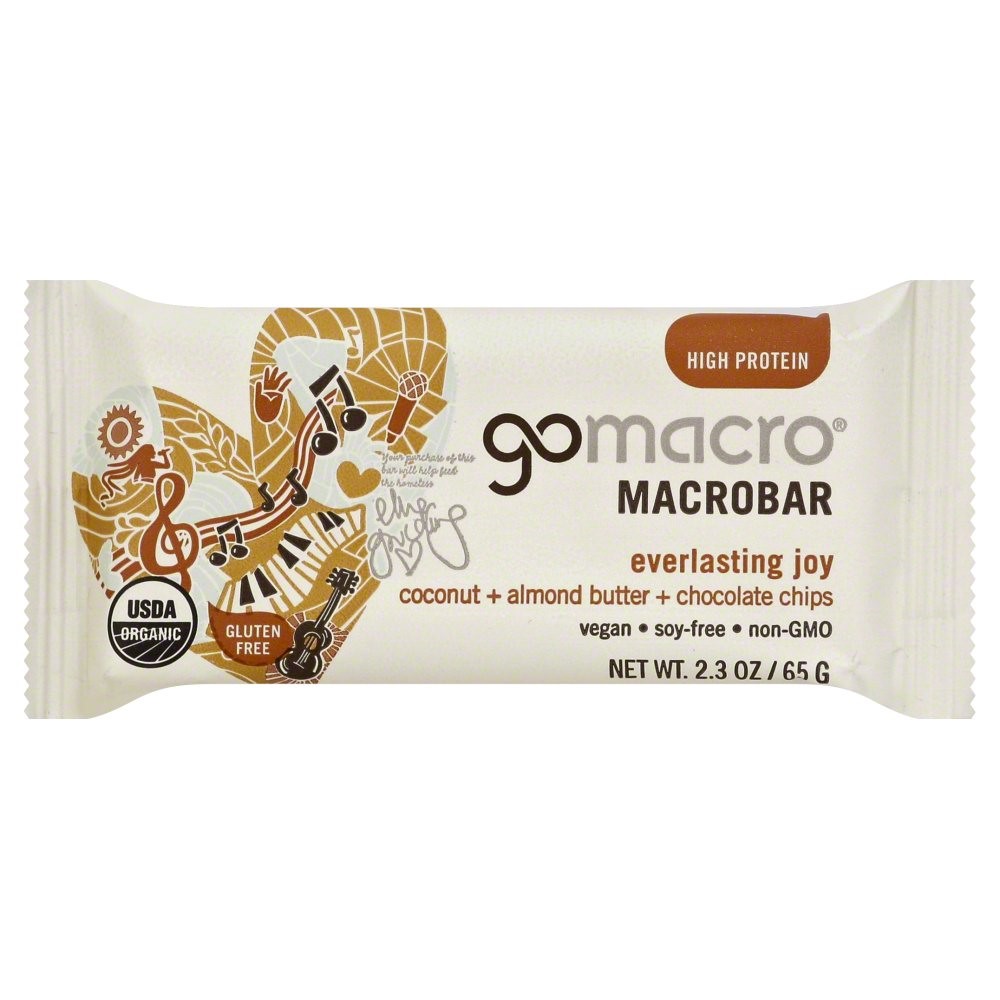 Gomacro, MacroBar Coconut Almond Butter Chocolate Chip, 12 Count