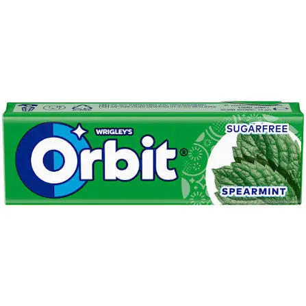 Orbit Gum Tubes Spearmint 6CT