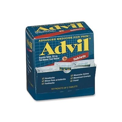 Advil Ibuprofen Box of 50 Packets