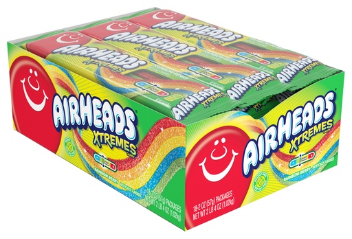 Airheads Xtremes Sour Belts Sweetly Sour 18ct