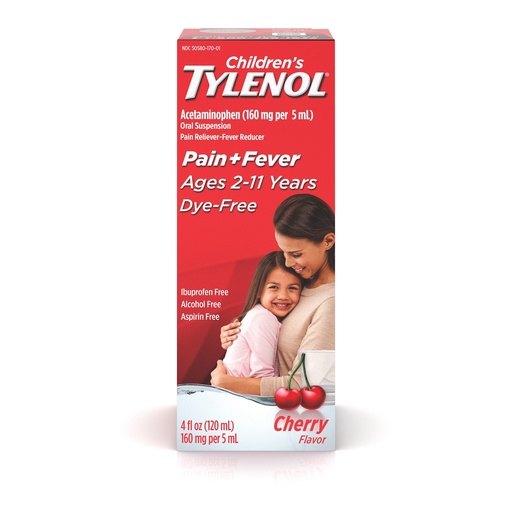 Children's Tylenol Fever Relief Liquid  Cherry 3CT