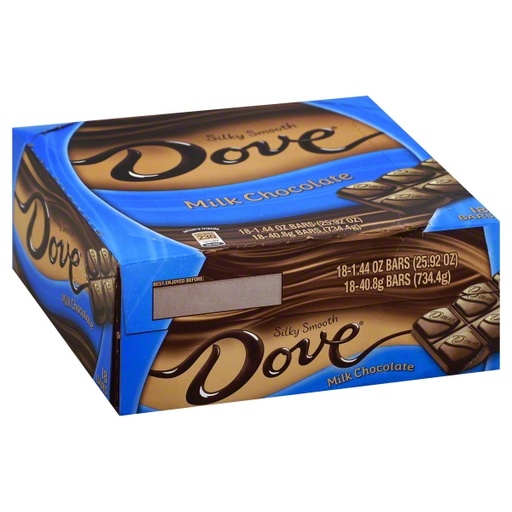 Dove Milk Chocolate Bars 18ct