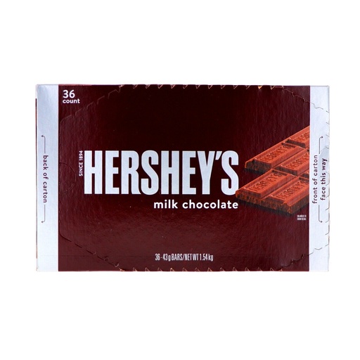 Hershey's Milk Chocolate Bar 36ct