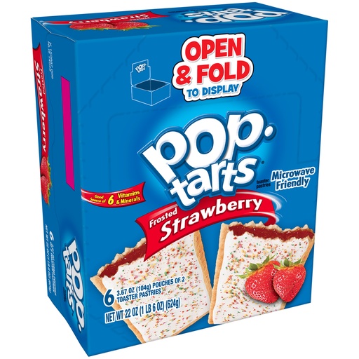 POP TARTS FROSTED STRAWBERRY 6CT