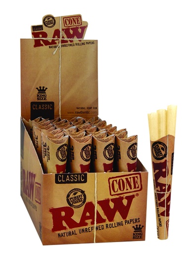 Raw Kingsize Cone 3 pack
