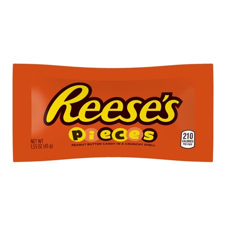 Reese S Pieces Peanut Butter Candy  1.53 Oz.  18 Ct