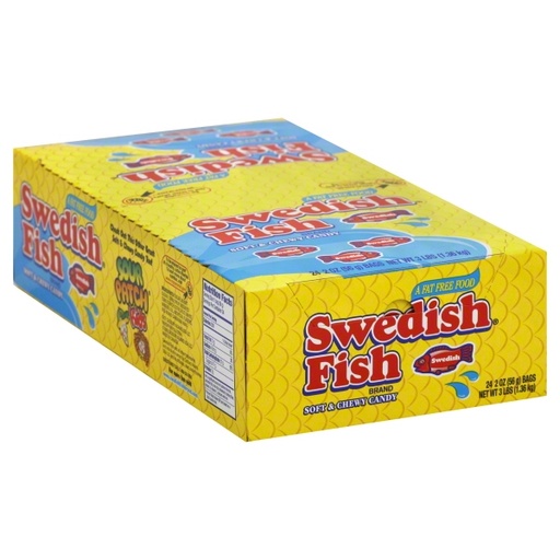 Swedish Fish, 2 Oz, Box of 24 Packs