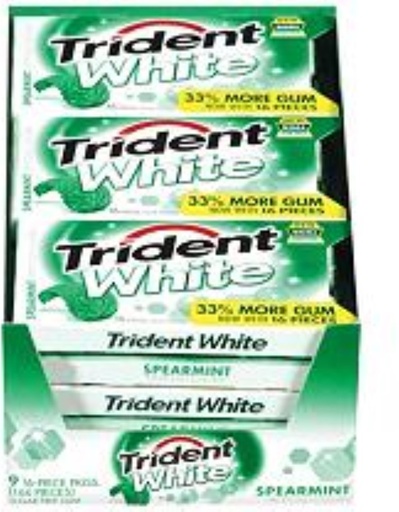 Trident White Sugar-Free Spearmint Gum  