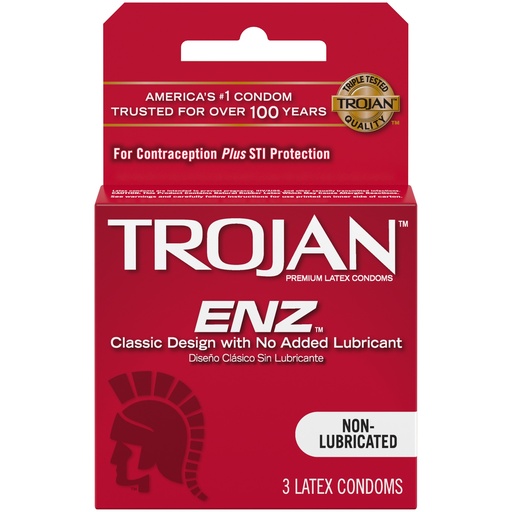 Trojan ENZ Without Lubricant 6 PACK
