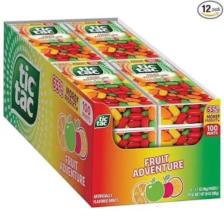Tic Tac Fruit Adventure Mints 1.7 Oz Each