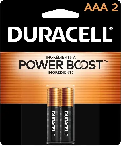 Duracell Coppertop AAA Batteries 2Pk/18 Cards