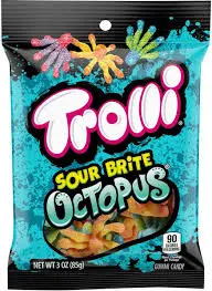 Trolli Sour Bites Octopus 12ct 4.5oz 