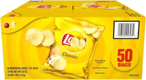 Original Lay's® Potato Chips, 1 Oz, Box of 50 Bags