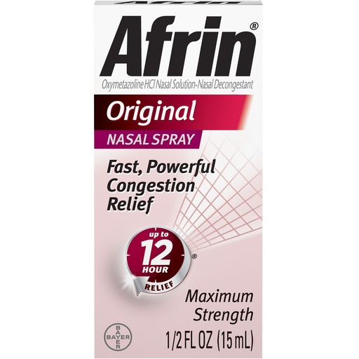 Afrin Nasal Spray, Maximum Strength, Original - 0.5