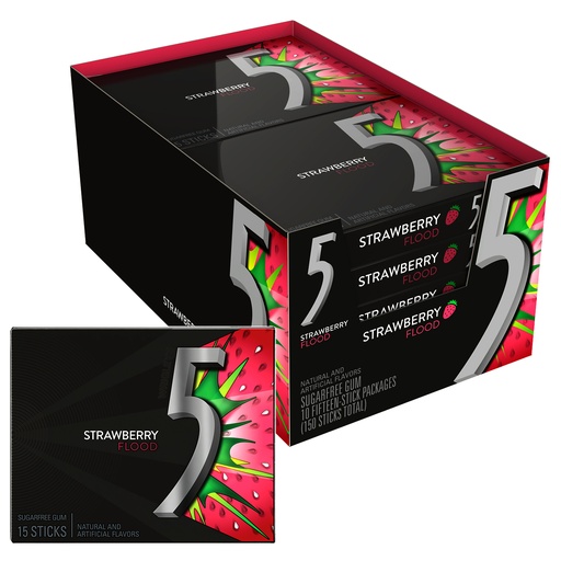 5 Gum Strawberry 
