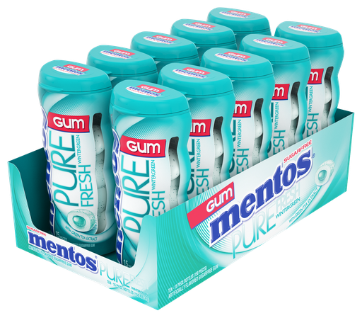Mentos Sugar Free Pure Wintergreen - 10 Ct