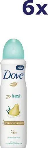 Dove Spray Fresh Pear 6CT