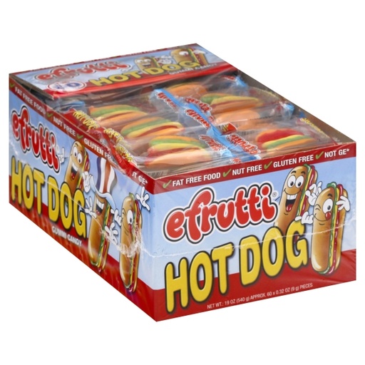 E-Frutti Gummy Hot Dogs  (Pack of 60)