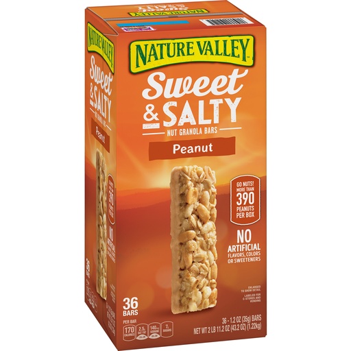 Nature Valley Sweet and Salty Nut  Peanut  36 Bars 