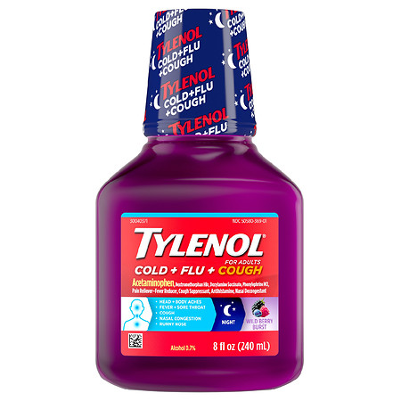 TYLENOL Cold + Flu + Cough Night 8Oz