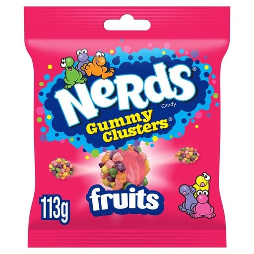 NERDS GUMMY CLUSTERS RAINBOW PEG BAG 5oz