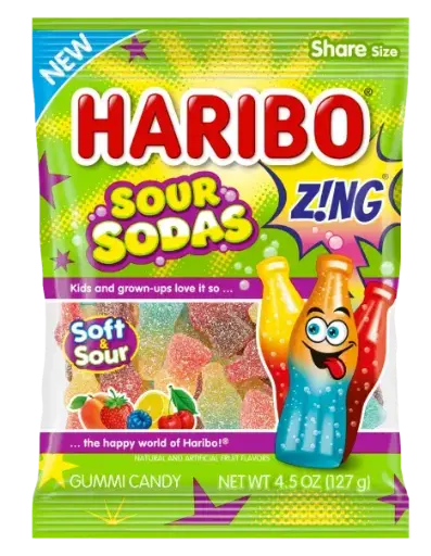 Haribo Sour Soda Pegbag