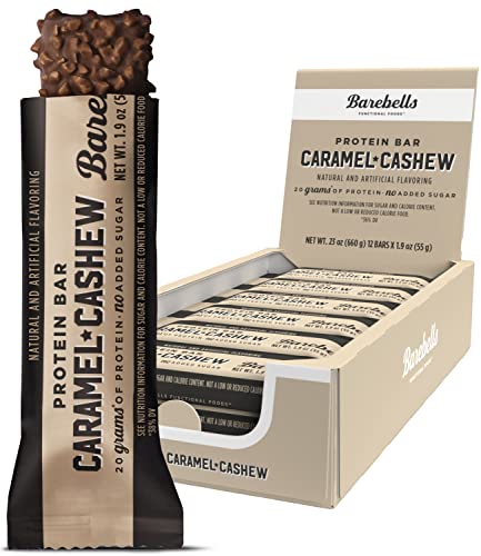 BareBells Caramel Cashew, 12 Count