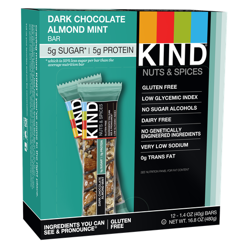 Kind Dark Chocolate Almond Mint 12ct