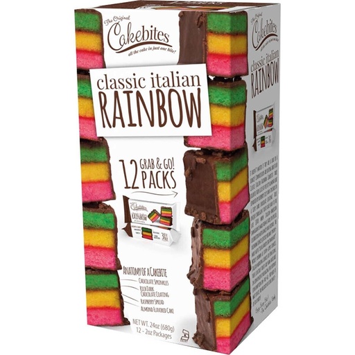 Cake Bites Italian Rainbow 12CT