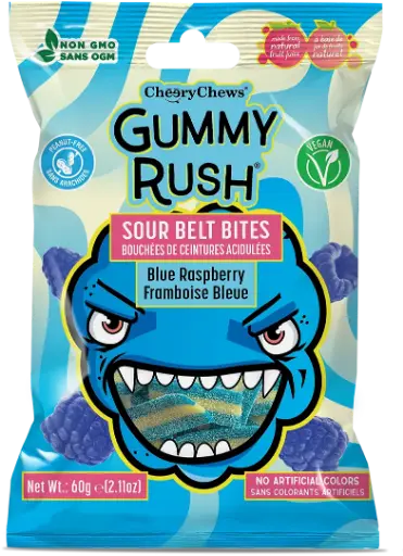 Gummy Rush Sour Blue Raspberry 