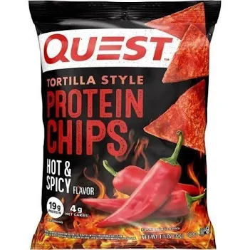 Quest Hot & Spicy Tortilla Protein Chips 8CT - 1.1OZ